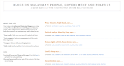 Desktop Screenshot of malaysiablogs-politics.blogspot.com