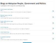 Tablet Screenshot of malaysiablogs-politics.blogspot.com