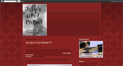 Desktop Screenshot of julies40sproject.blogspot.com