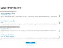 Tablet Screenshot of garage-door-reviews.blogspot.com