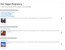 Tablet Screenshot of ourveganpregnancy.blogspot.com