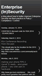 Mobile Screenshot of enterpriseinsecurity.blogspot.com