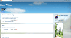 Desktop Screenshot of knowwriting.blogspot.com