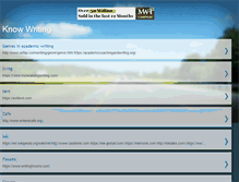 Tablet Screenshot of knowwriting.blogspot.com
