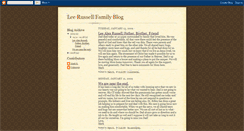 Desktop Screenshot of leerussellfamily.blogspot.com