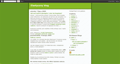 Desktop Screenshot of elastyczny.blogspot.com