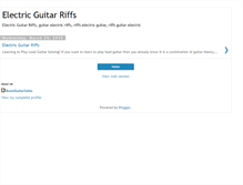 Tablet Screenshot of electricguitarriffs.blogspot.com