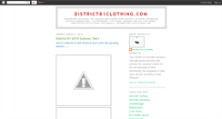 Desktop Screenshot of district81clothing.blogspot.com