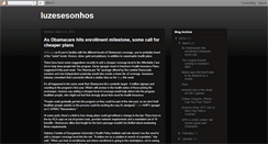 Desktop Screenshot of luzesesonhos.blogspot.com