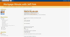 Desktop Screenshot of mortgageminutewithjefffink.blogspot.com