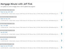 Tablet Screenshot of mortgageminutewithjefffink.blogspot.com