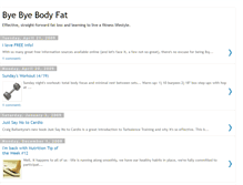 Tablet Screenshot of byebyebodyfat.blogspot.com