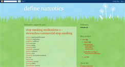 Desktop Screenshot of define-narcotics.blogspot.com