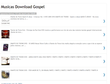 Tablet Screenshot of musicasdowngospel.blogspot.com