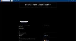 Desktop Screenshot of bukmacherek100procent.blogspot.com