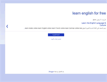 Tablet Screenshot of learnenglish-forfree.blogspot.com