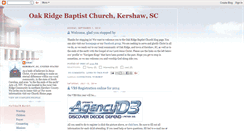 Desktop Screenshot of oakridgebaptist.blogspot.com