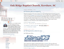 Tablet Screenshot of oakridgebaptist.blogspot.com