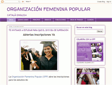 Tablet Screenshot of organizacionfemeninapopular.blogspot.com