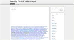 Desktop Screenshot of celebrityfashion-hairstyles.blogspot.com