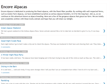 Tablet Screenshot of encorealpacas.blogspot.com