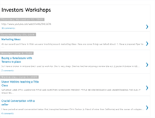 Tablet Screenshot of investorsworkshops.blogspot.com