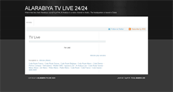 Desktop Screenshot of alarabiyalive.blogspot.com