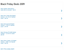 Tablet Screenshot of black-friday-deals-2009.blogspot.com