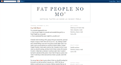 Desktop Screenshot of fatpeoplenomo.blogspot.com