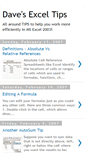 Mobile Screenshot of daves-excel-tips.blogspot.com