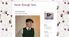 Desktop Screenshot of neverenoughyarn.blogspot.com