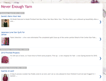 Tablet Screenshot of neverenoughyarn.blogspot.com