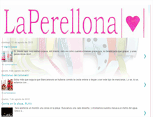 Tablet Screenshot of laperellona.blogspot.com