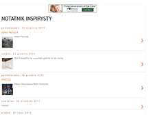 Tablet Screenshot of notatnikinspirysty.blogspot.com