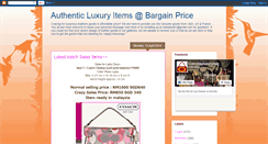 Desktop Screenshot of everydayluxurybag.blogspot.com