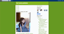 Desktop Screenshot of hotnewspakistan.blogspot.com
