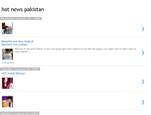 Tablet Screenshot of hotnewspakistan.blogspot.com