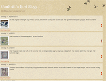 Tablet Screenshot of gunbrittskort.blogspot.com