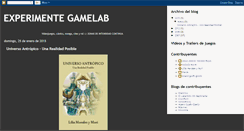 Desktop Screenshot of experimentegamelab.blogspot.com