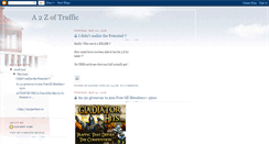 Desktop Screenshot of a2zoftraffic.blogspot.com