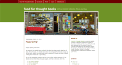 Desktop Screenshot of foodforthoughtbooks.blogspot.com