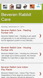Mobile Screenshot of beverenrabbitcare.blogspot.com
