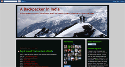 Desktop Screenshot of lonebackpacker.blogspot.com