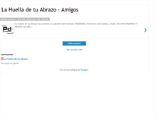 Tablet Screenshot of lahuelladetuabrazo-amigos.blogspot.com