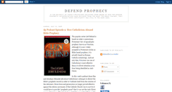 Desktop Screenshot of defendprophecy.blogspot.com