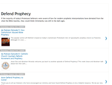 Tablet Screenshot of defendprophecy.blogspot.com