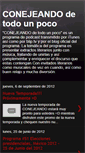 Mobile Screenshot of conejeandodetodounpoco.blogspot.com