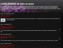 Tablet Screenshot of conejeandodetodounpoco.blogspot.com