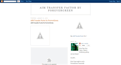 Desktop Screenshot of aim-transferfactor-forevergreen.blogspot.com