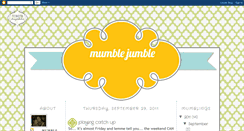 Desktop Screenshot of mumblemumbleblog.blogspot.com